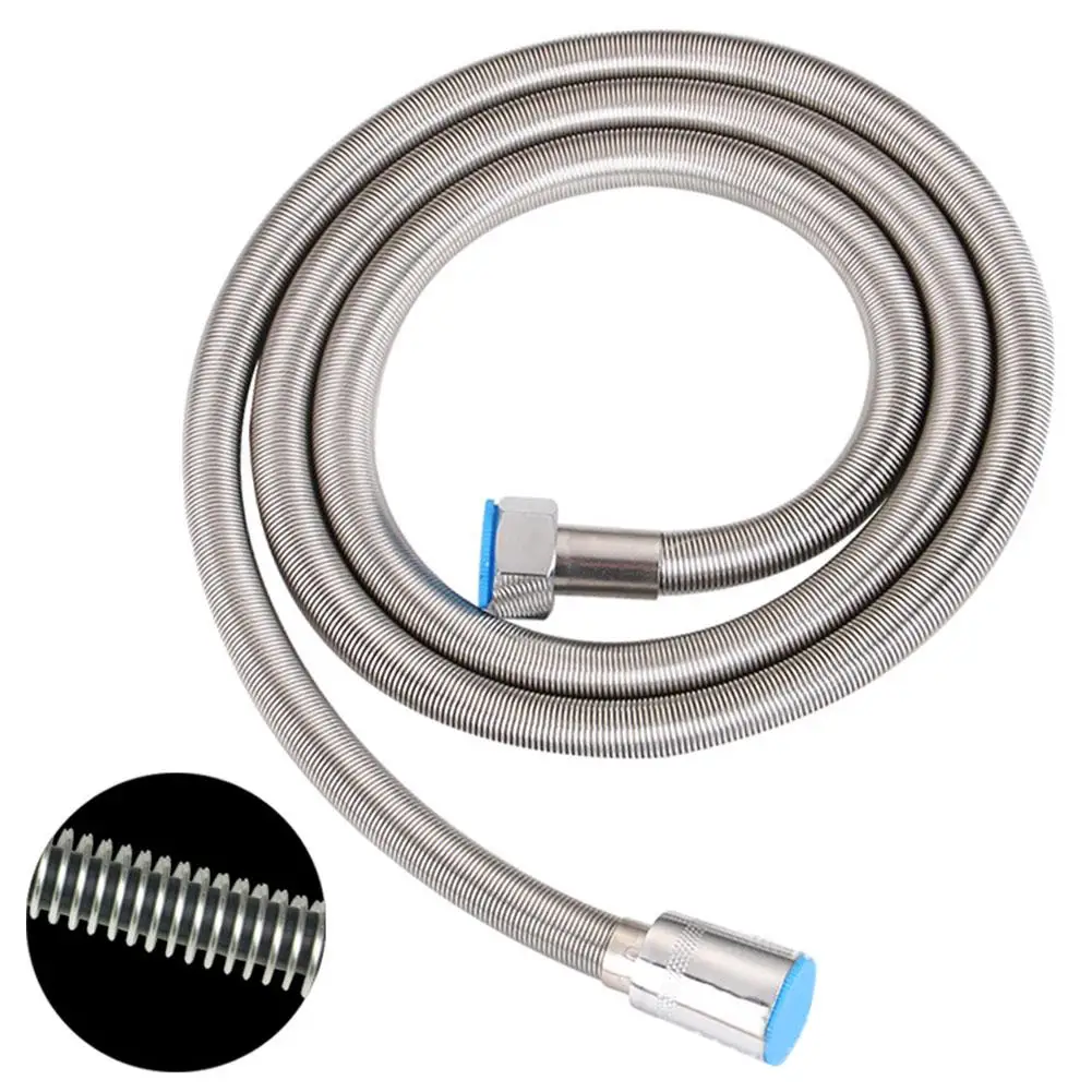 

New 150cm Stainless Steel Flexible Bathroom Water Heater Shower Nozzle Plumbing Hose Bathroom Supplies