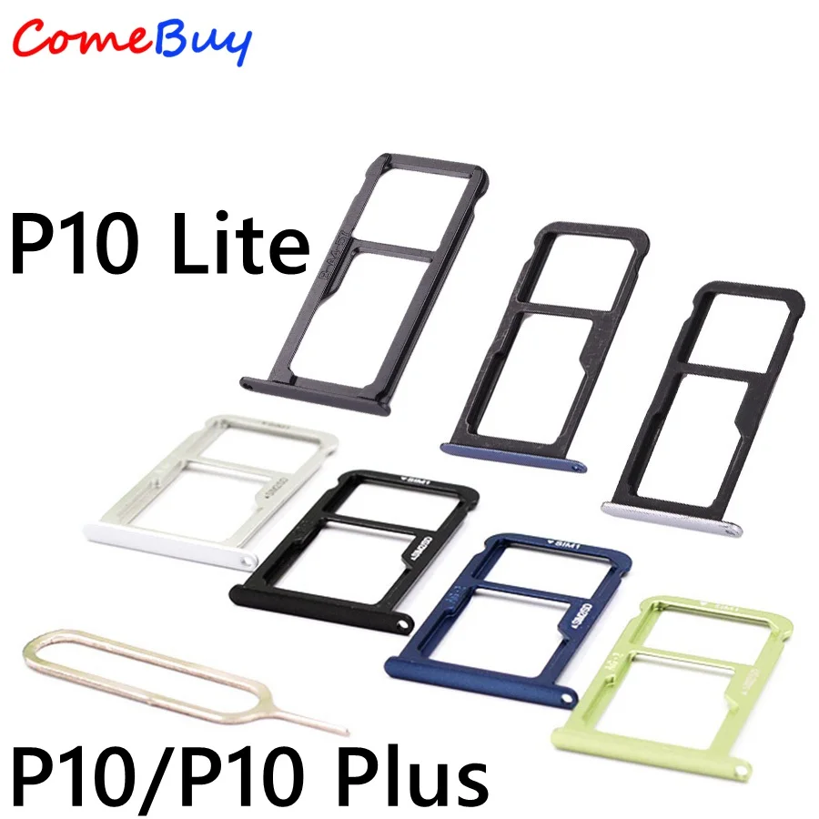 

Huawei P10 Lite SIM Card Tray Holder Micro SD Slot Socket Adapter For Huawei P10 Plus Sim Tray Black/Silver/Gold/Blue/Green/Pink