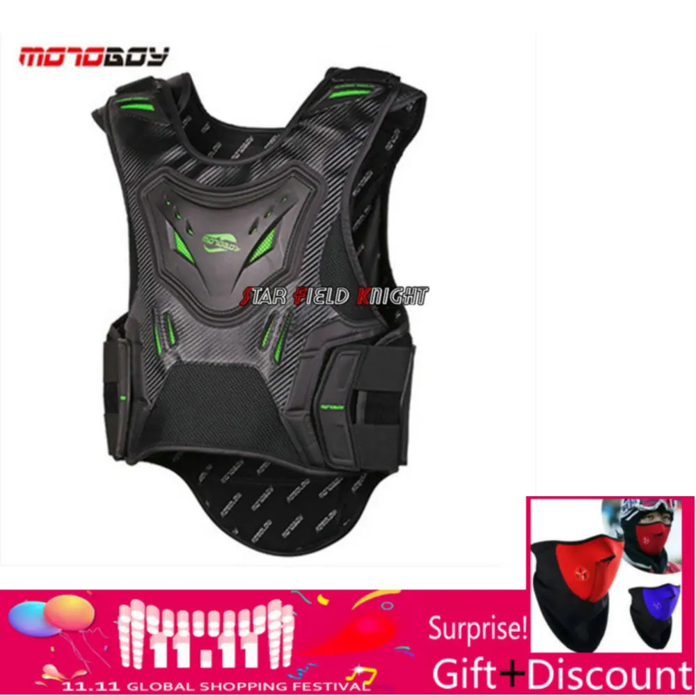 

Free Shipping New Model Motorcycle Motorbike Enduro Body Armour Protection Cycling Spine Chest Protector official 2017