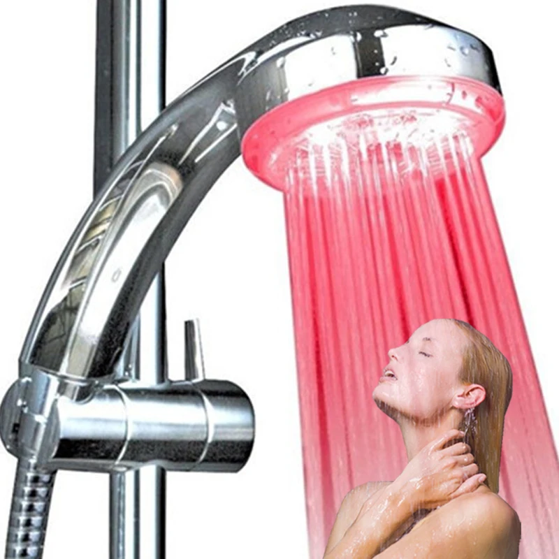 LD8008 A19 одна красная цветная душевая лейка с пятью звездами|shower head|shower head colorlight shower