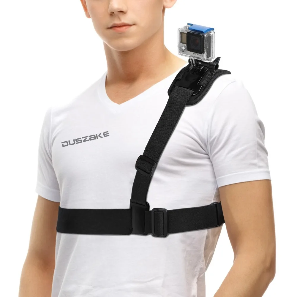Duszake плечевой ремень аксессуары для Gopro Крепление Go pro Hero 4 3 2 SJ4000 Экшн камера грудь