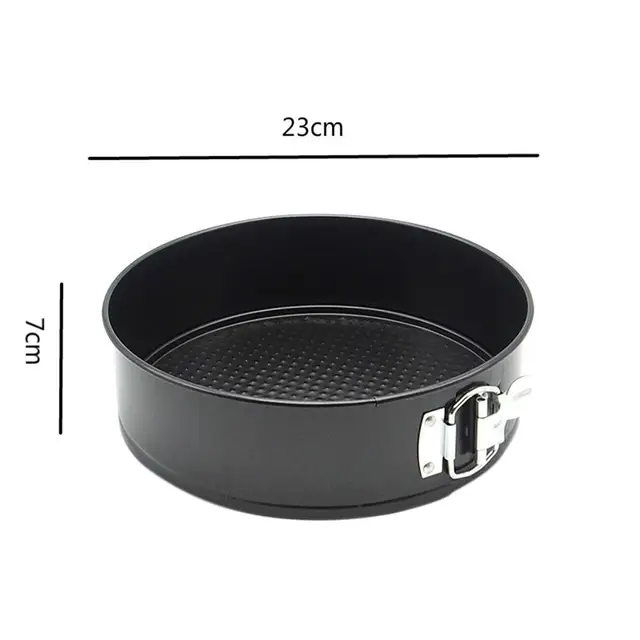AsyPets 9Inch Round Baking Tray for Cake Durable Heavy Carbon Steel