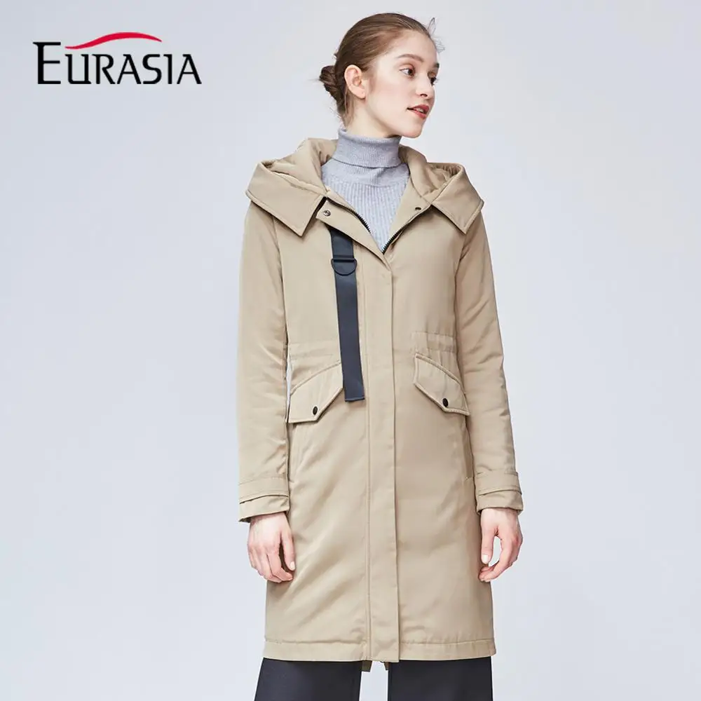 EURASIA 2018 Autumn Women Windbreaker Coat Full Fashion