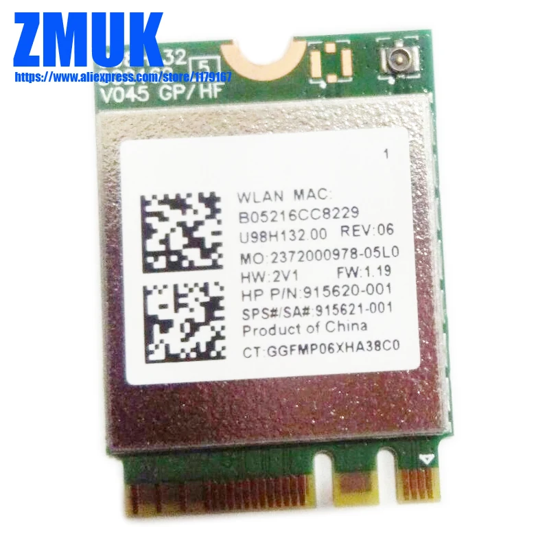 Rtl8821ce 1x1 Wi-fi+bt 4.2 Combo For Hp Probook 450 G5 Pb430g5 Series,p/n 915621-001 - Network Cards - AliExpress