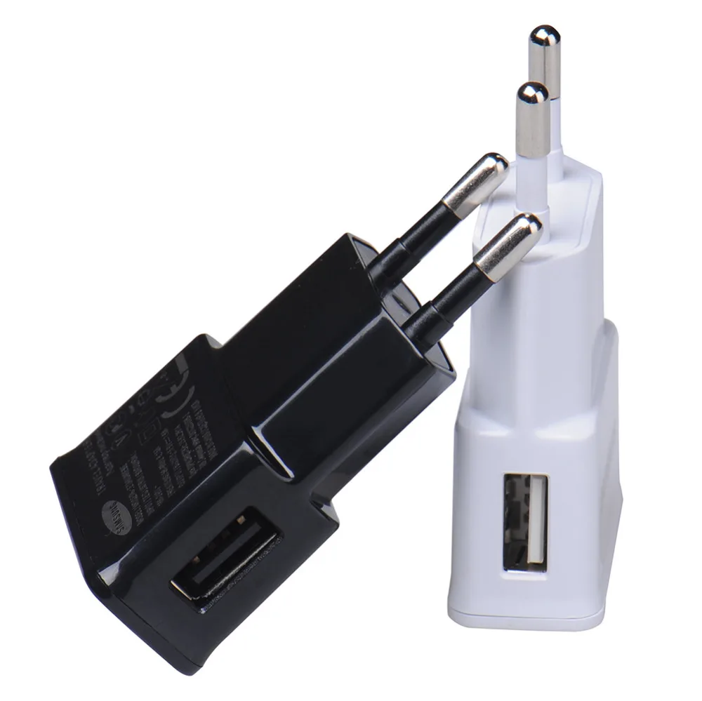

1pcs EU plug Charger Adapter USB Wall Charger Potable Mobile phone Charger for iPhone Android phones Tablets Travel Charger