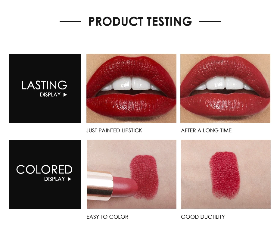 FOCALLURE Moisturizer Matte Lipstick 20 Colors High Quality Red Lip Sticks Easy to Wear Long-lasting Make up