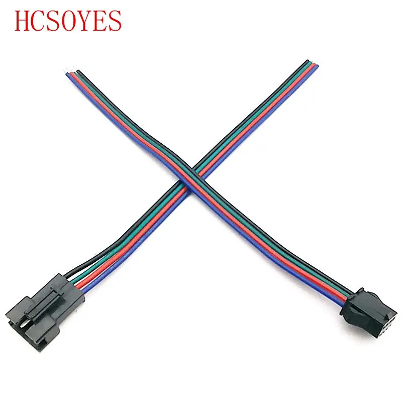 (10 пар/лот) 4 контакта JST разъем для ws2801/3528/LPD8806/apa102 rgb led светодиодный модуль Вилки и
