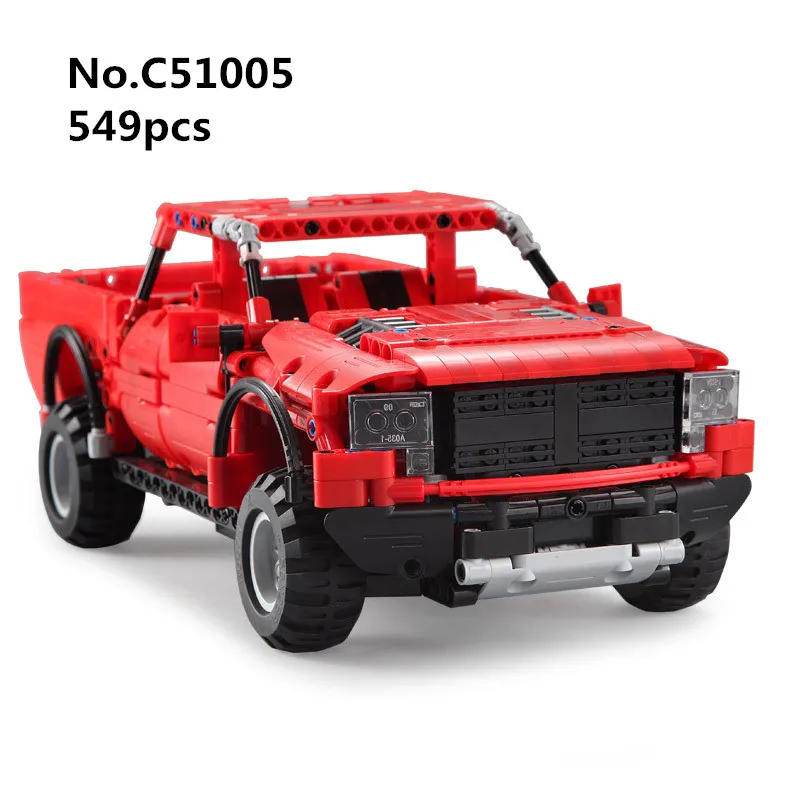 549 шт. Technic внедорожник автомобиль пикап Creator C51005 дистанционное управление MOC строительные блоки кирпичные игрушки для детей Подарки