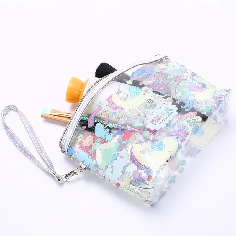 Large Capacity Transparent Unicorn Cosmetic Bag Women Cute Alpaca PVC Makeup Bag Storage Pouch Waterproof Girl Make Up Case Large Capacity Transparent Unicorn Cosmetic Bag Women Cute Alpaca PVC Makeup Bag Storage Pouch Waterproof Girl Make Up Case