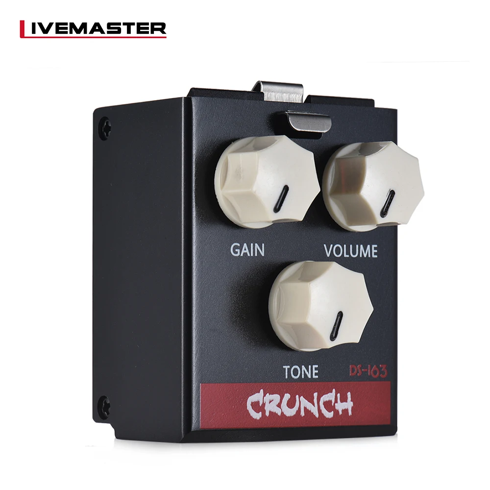 BIYANG серий livemaster DS 163 CRUNCH distration гитарный эффект педаль модуль True Bypass|Детали и