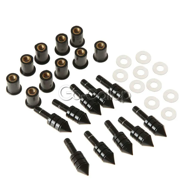 Motorcycle Windscreen Spike M5 Bolts Well Nuts For Suzuki GSXR 600 750 1000 Hayabusa/Honda CBR 600 954 1000 RR/YZF R1 R6 ZX6R