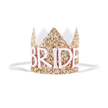 

New Gold Silver Bride Crown Headband Women Lady Princess Headwear Hair Accessories Wedding Halloween Party Favor Gift Wedding
