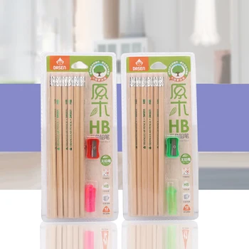 

12pcs/set Nature Wood Pencils HB Triangle Pencil for Kids Safe Non-toxic Writing Sketching Pencil Stationery School Supplies