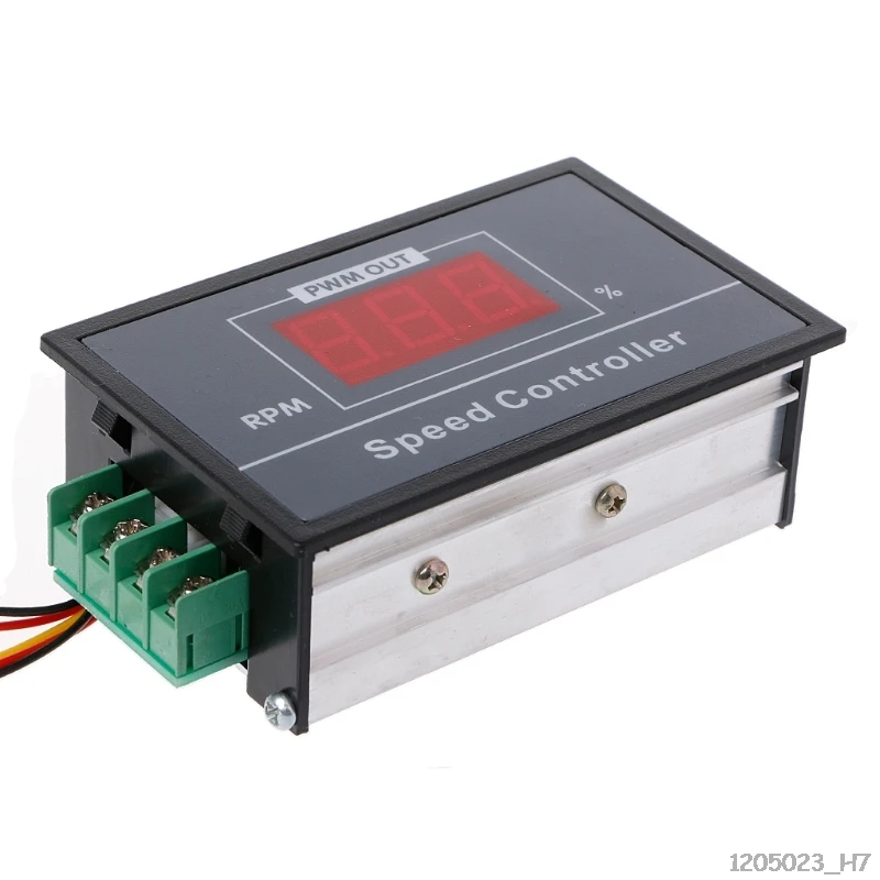 PWM DC контроллер скорости двигателя 0-100 цифровой дисплей бесступенчатое регулирование скорости