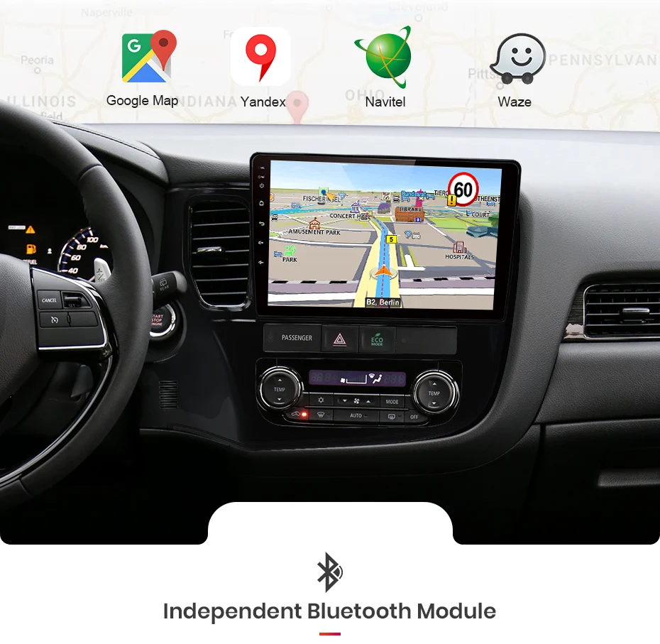 Perfect AWESAFE 2Din Android 8.1 4+64G CarPlay GPS Radio Audio Multimedia Player For Mitsubishi Outlander 3 2012 2014 2018 2 Din no DVD 11