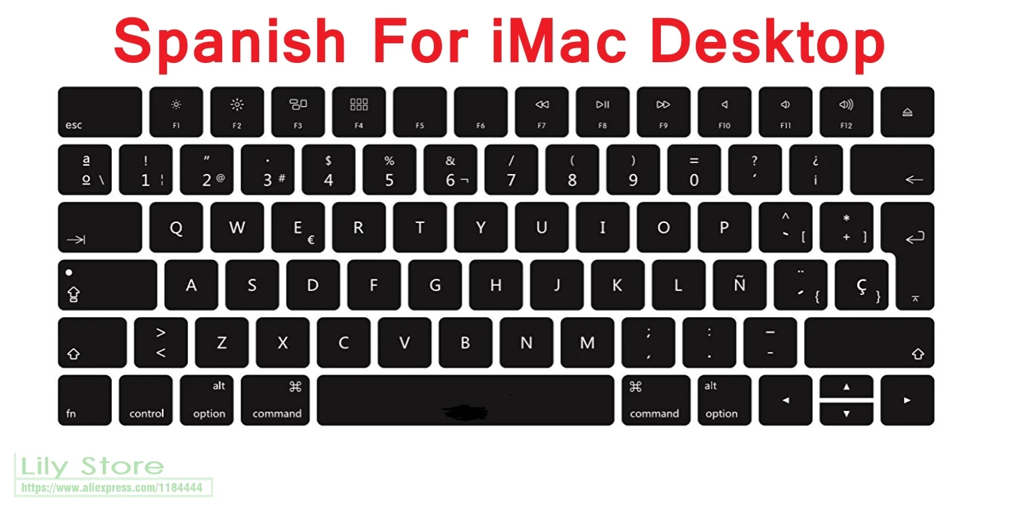 Чехол для клавиатуры с испанской раскладкой|keyboard cover silicone|magic keyboard coverkeyboard |