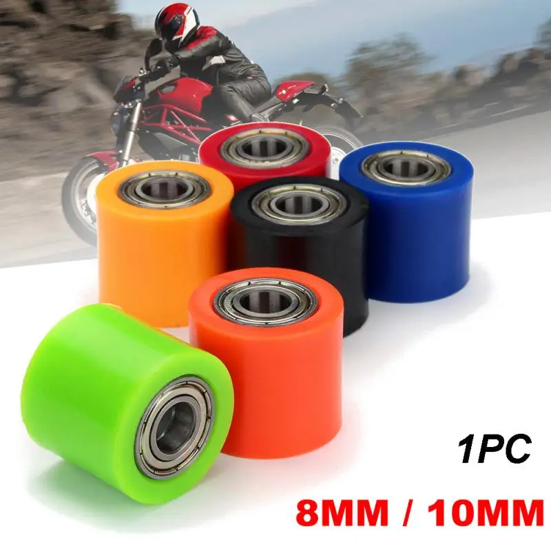 

8mm 10mm Tensioner Wheel Motorcycle Chain Pulley Pit Dirt Roller Slider Bike