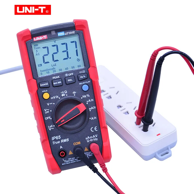 US $65.99 Professional Multimeter Uni T Ut191e Ut191t Dc Ac Voltage Current Meter Capacitance Resistance Duty Cycle DiodeContinunity Test