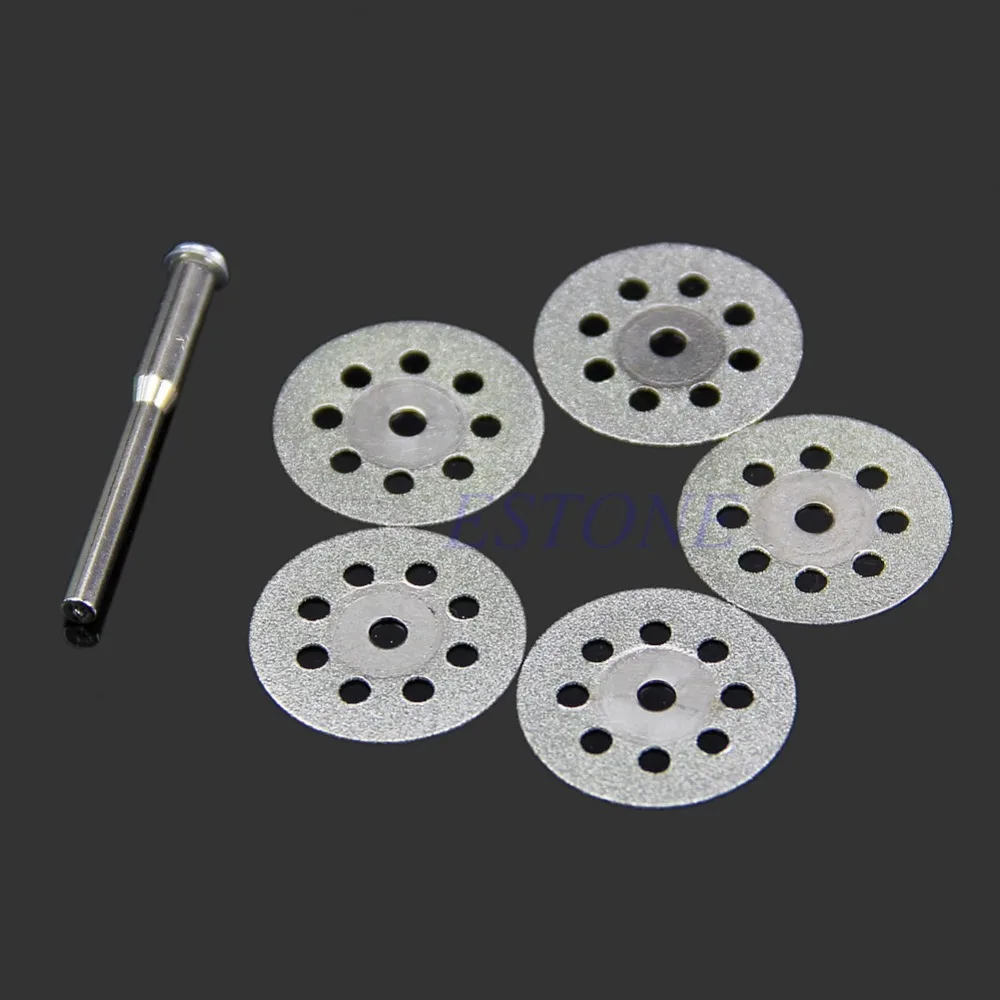 Mini Sharp Rotary Diamond Cutting Discs Disks Dremel Tools With A Rod 5PCS 22mmin Braiders from