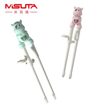 

1 Pair Baby Chopsticks Kids Training Chopsticks Eating Tableware Baby Feeding Cute Cartoon Calf Children Learning Chopsticks