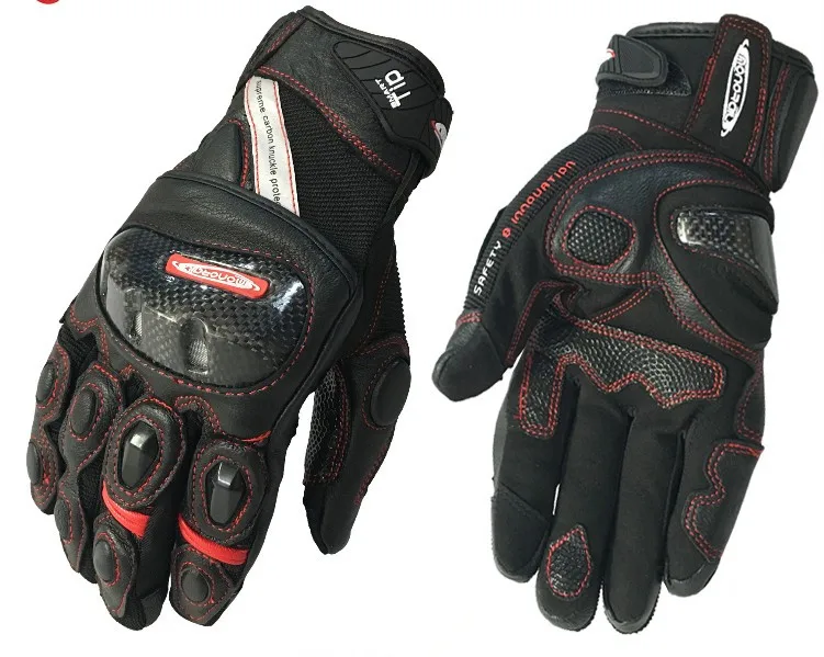 

2018 SIZE:M-XL GK160 leather motorcycle gloves men's racing gloves cross-country gloves outdoor riding protective glove 4 color