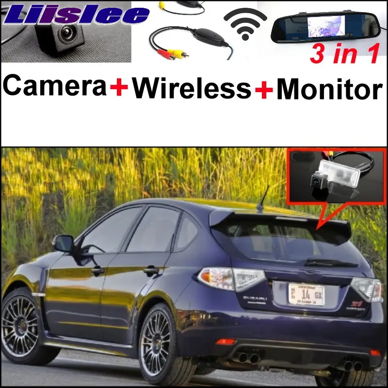 

Liislee 3 in1 Special Rear View Camera + Wireless Receiver + Mirror Monitor DIY Back Parking System For Subaru XV Impreza GJ GP