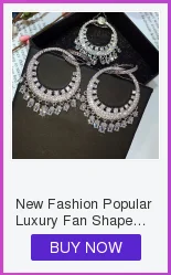 Модный Роскошный супер блестящий цветок лист AAA кубический цирконий женские ожерелья серьги и кольцо набор