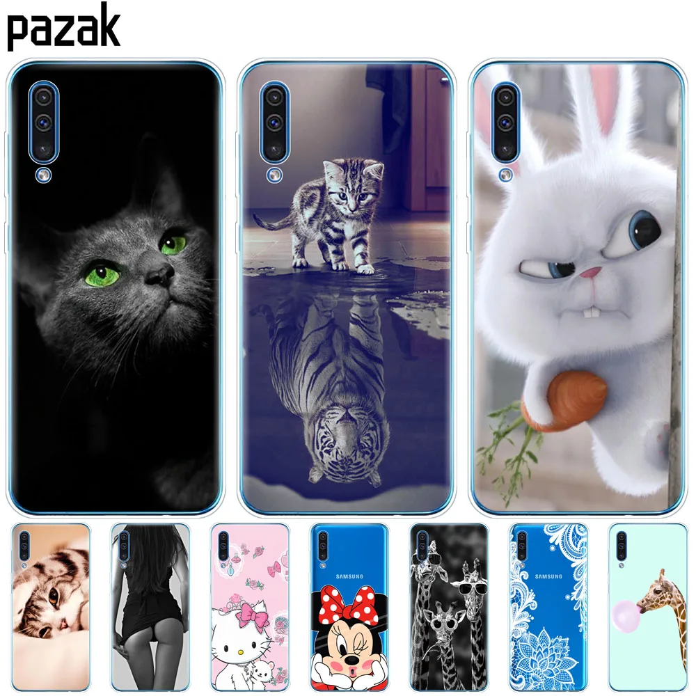 

For Samsung Galaxy A50 Case Silicone Transparent Back Cover Phone Case For Samsung A50 A505 A505F SM-A505F Soft Case 6.4