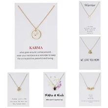 Имитация жемчуга геометрический круг бисера ожерелье со звездами Бесконечность любовь лошадь Золотой цвет шорты цепочки на ключицы модное ожерелье s