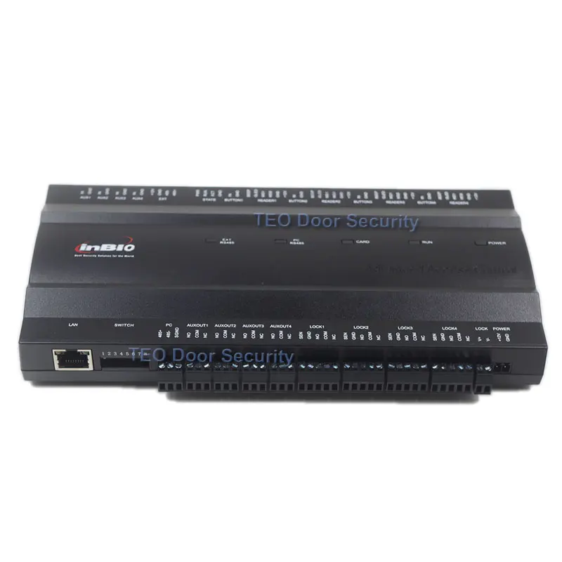 Aux RS485 для считывателя отпечатков пальцев Inbio460 ip контроллеры доступа 4 двери