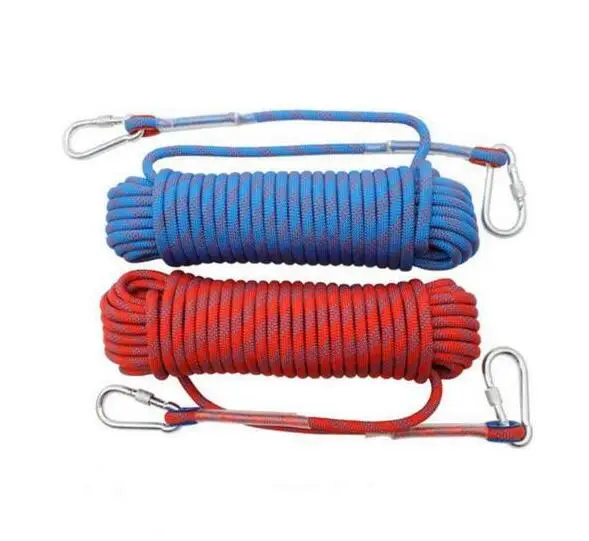 2 Pcs 8mm Climbing Rope Rappelling Rope Auxiliary Rope Static Rope 30m