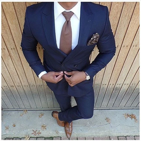 Parte instructor lápiz Traje De Boda Azul Marino Para Hombre, Traje De 2 Piezas De Corte Ajustado  (chaqueta + Pantalones), Esmoquin De Novio, Blazer De Negocios Para Hombre  - Trajes - AliExpress