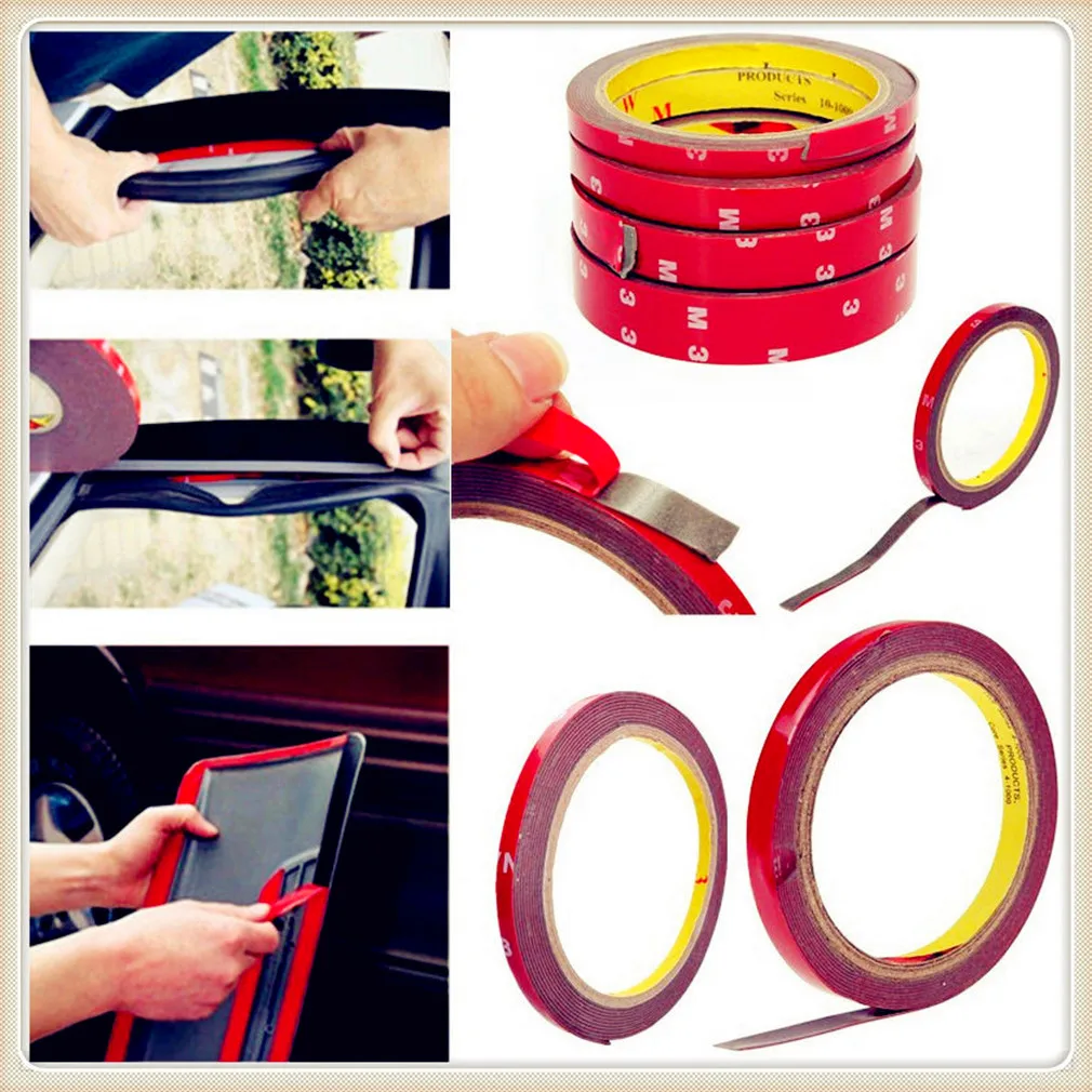 Car Permanent Double Sided Sticky Tape Roll for Ford Shelby SYNus King GTX1 Freestyle Fairlane Equator BA Ranger Mustang Ka | Автомобили и