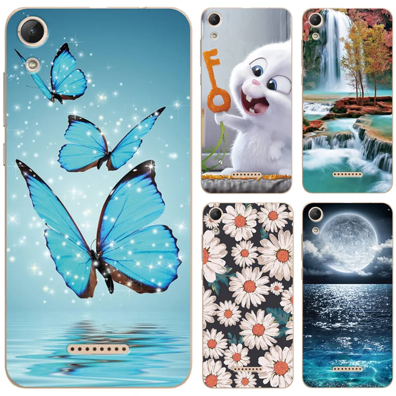 

Case For Wiko Lenny 4 Lenny4 Case 5.0" Cute Animal Scenery Printing Patterned For Wiko Lenny4 Case Lenny 4 Phone Back Cover