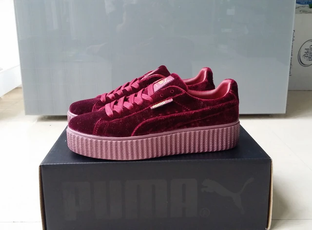 Envío Gratis Puma por Rihanna Suede Creepers las mujeres y los zapatos de los hombres bádminton transpirable zapatillas tamaño 36-44 _ - AliExpress Mobile