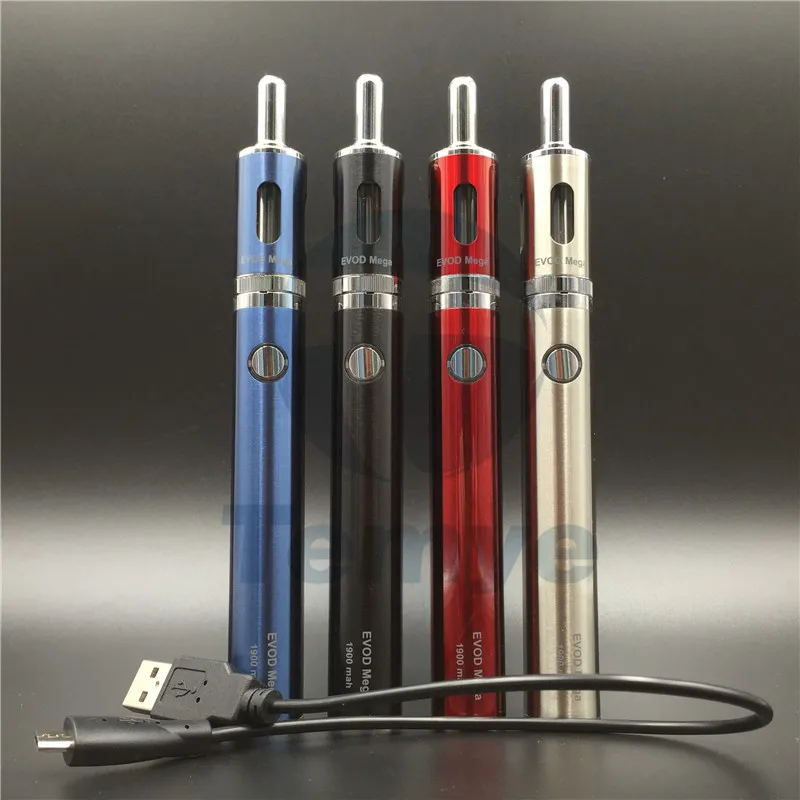 EGO AIO STYLE E-cigarettes Kangertech vape cigarette EVOD Mega 1900mAh vape Kit 2.5ML VAPORIZER ELECTRONIC CIGARETTE for vaper