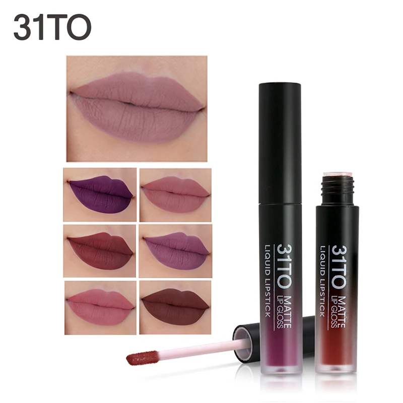

31TO Brand 12 Color Lips Matte Lipstick Waterproof Matte Liquid Lipstick Cosmetics Makeup Lipstick Matte Red Lip Stick
