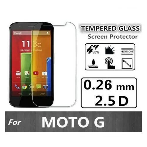2 шт./лот закаленное Стекло для Motorola Moto G XT1032 Экран протектор Защитная пленка
