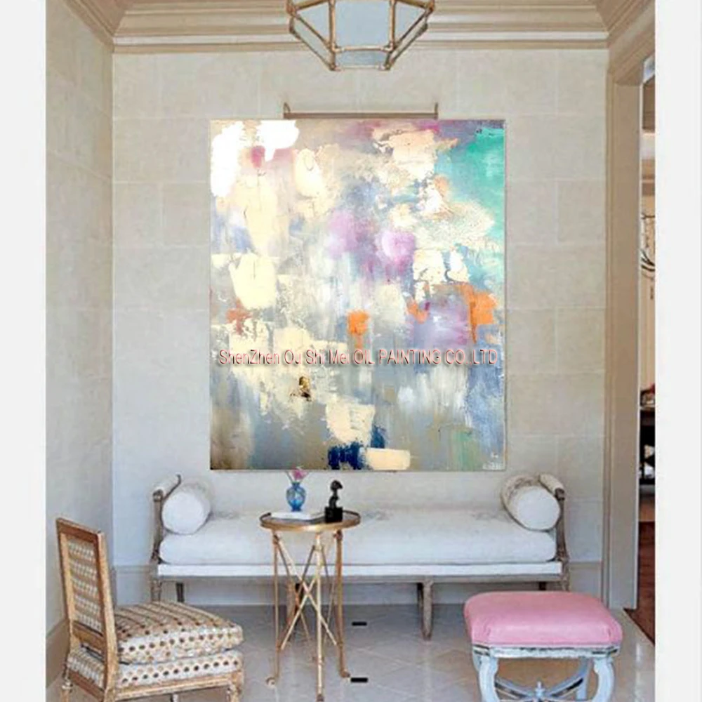 Wholesale New Hand Painted Modern Oil Painting On Canvas Landscape Canvas Paintings For Living