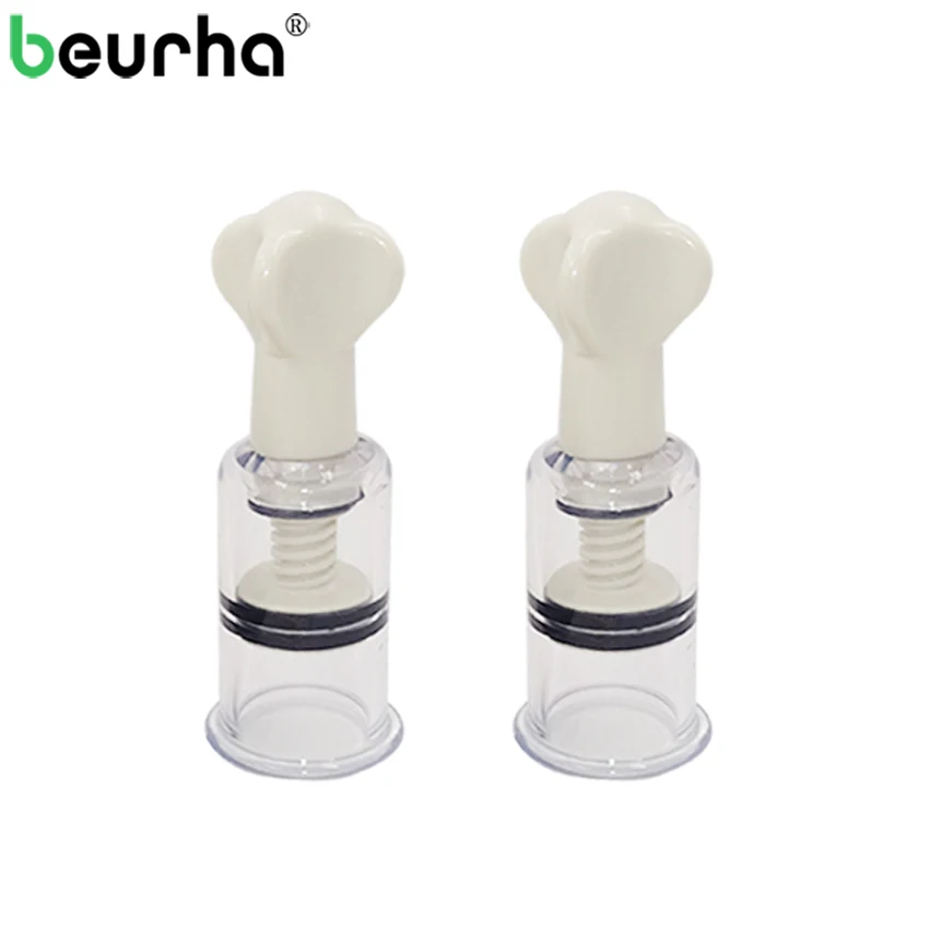 

2 Piece Twist Suction Cupping Cup Nipple Enhancer Massage Cans Vacuum Cupping Fetish Plastic Enlarger Family Body Massage Cups