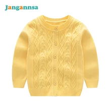 Новинка; Однотонный вязаный хлопковый свитер для малышей со смайликом; свитера с длинными рукавами для новорожденных мальчиков; кардиган; пальто; Модная одежда для маленьких девочек;