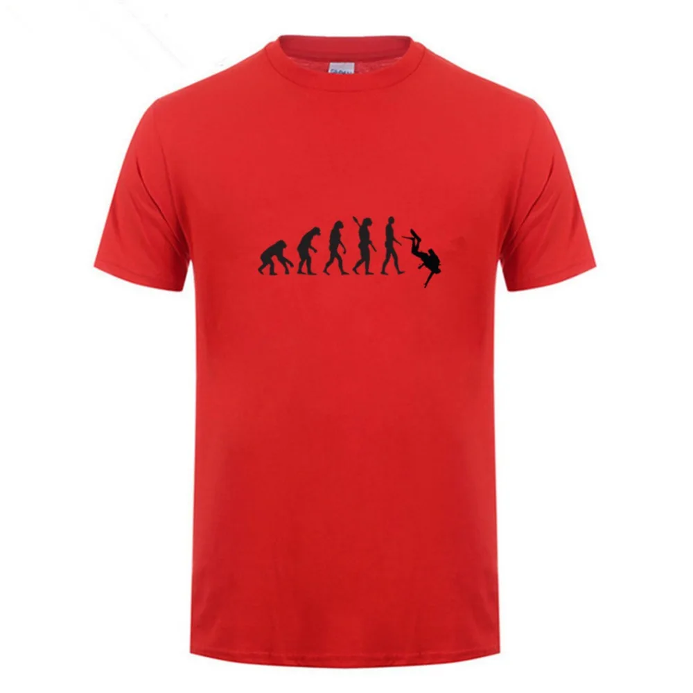 T Shirt EVOLUTION OF SCUBA DIVER dive down flag Dive O neck T Shirt