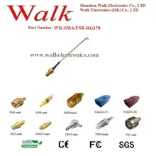 SMA типа «мама» rg178 кабель, SMA rg178 аудио разъем кабель-переходник, антенна sma кабель, SMA кабельной антенной