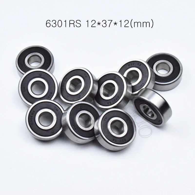 6301 6301RS 12*37*12 (мм) 10 штук подшипников хромированная сталь подшипник с глубоким