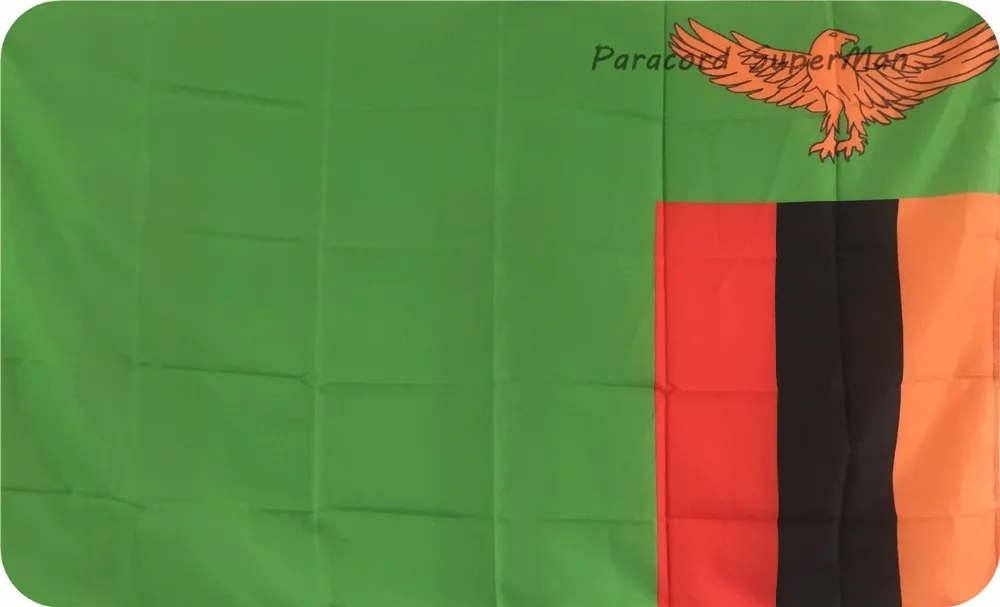 Зам баннер, флаг 3 x5ft висит полиэстер Замбии баннер, флаг 150x90 см для торжества чемпионата мира по футболу/Защита от влаги/дома
