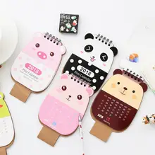 2018 Lovely Animal Mini Desktop Paper Calendar Daily List Scheduler Table Planner Yearly Agenda Organizer