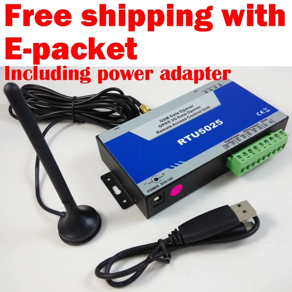 Free shipping With E-Packet 2015 Version RTU5025 Quad Band GSM Gate Opener Swing Sliding Garage Door Open Remote Controller Free shipping With E-Packet 2015 Version RTU5025 Quad Band GSM Gate Opener Swing Sliding Garage Door Open Remote Controller
