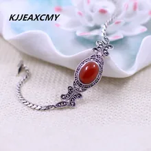 KJJEAXCMY тайский товары оптом серебро S925 серебро красный агатовый браслет Ms. простой