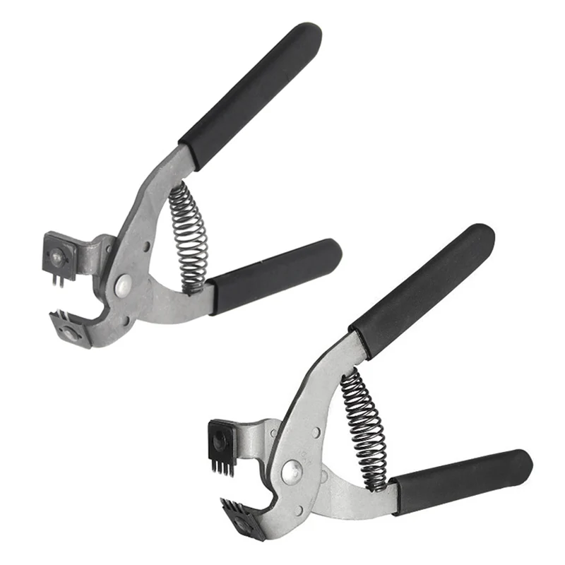 

New 4mm Pitch 2/4 Prong Leather Hole Punch Leathercraft Leahter Stitching Hole Punchs Plier Clamp Cutter LAD-sale