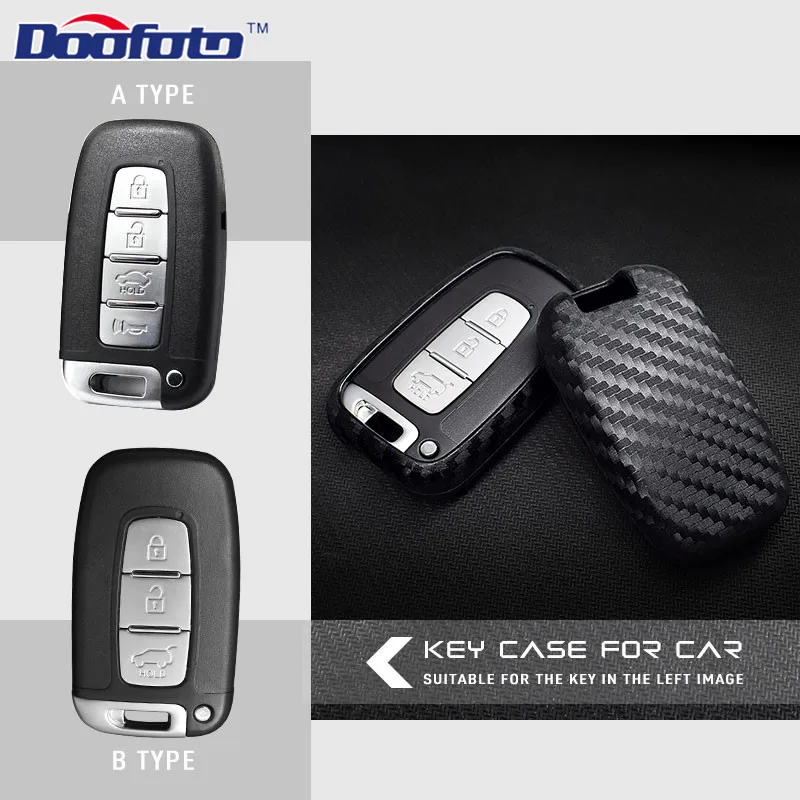 Carbon fiber key cover for HYUNDAI (6)